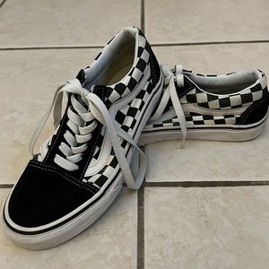 Checkered Black and White Vans